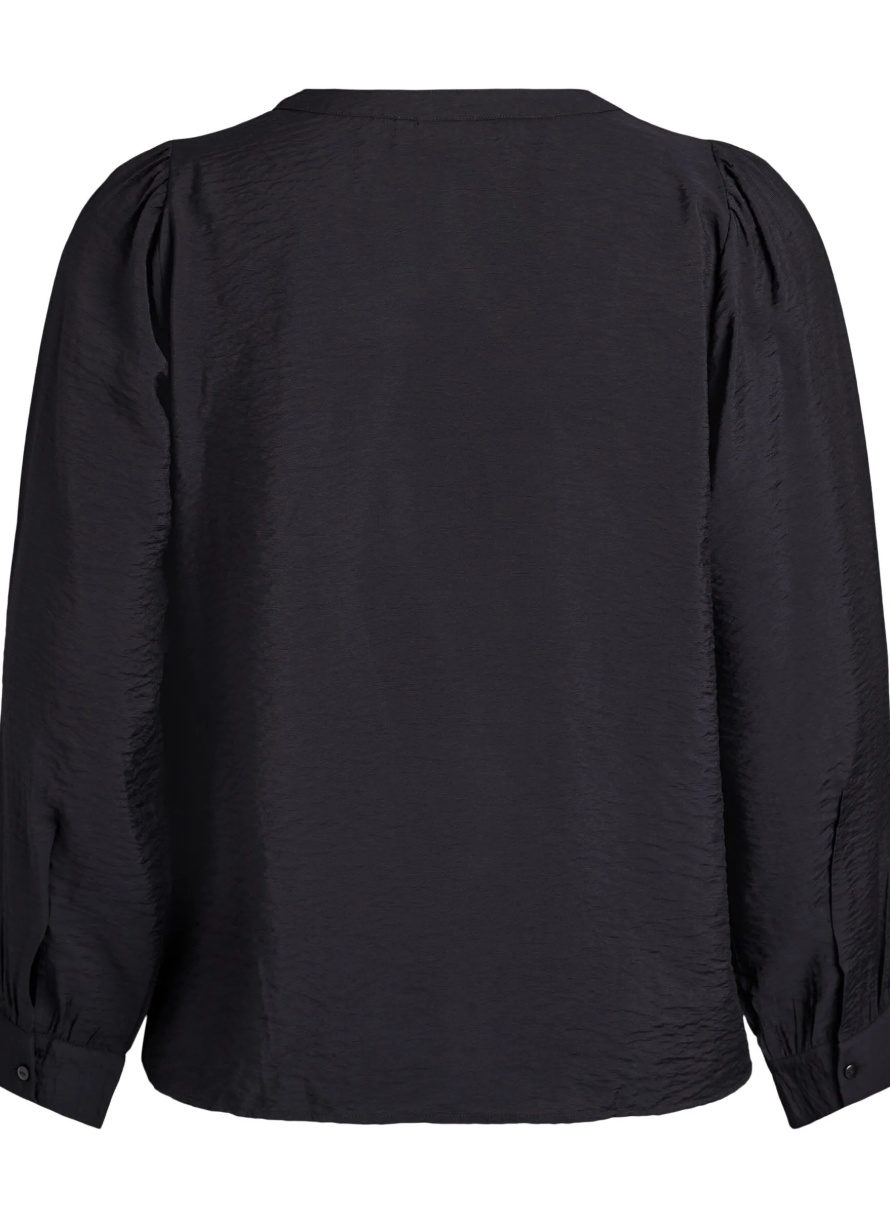 Bluse mit V-Ausschnitt und bestickten Bändern