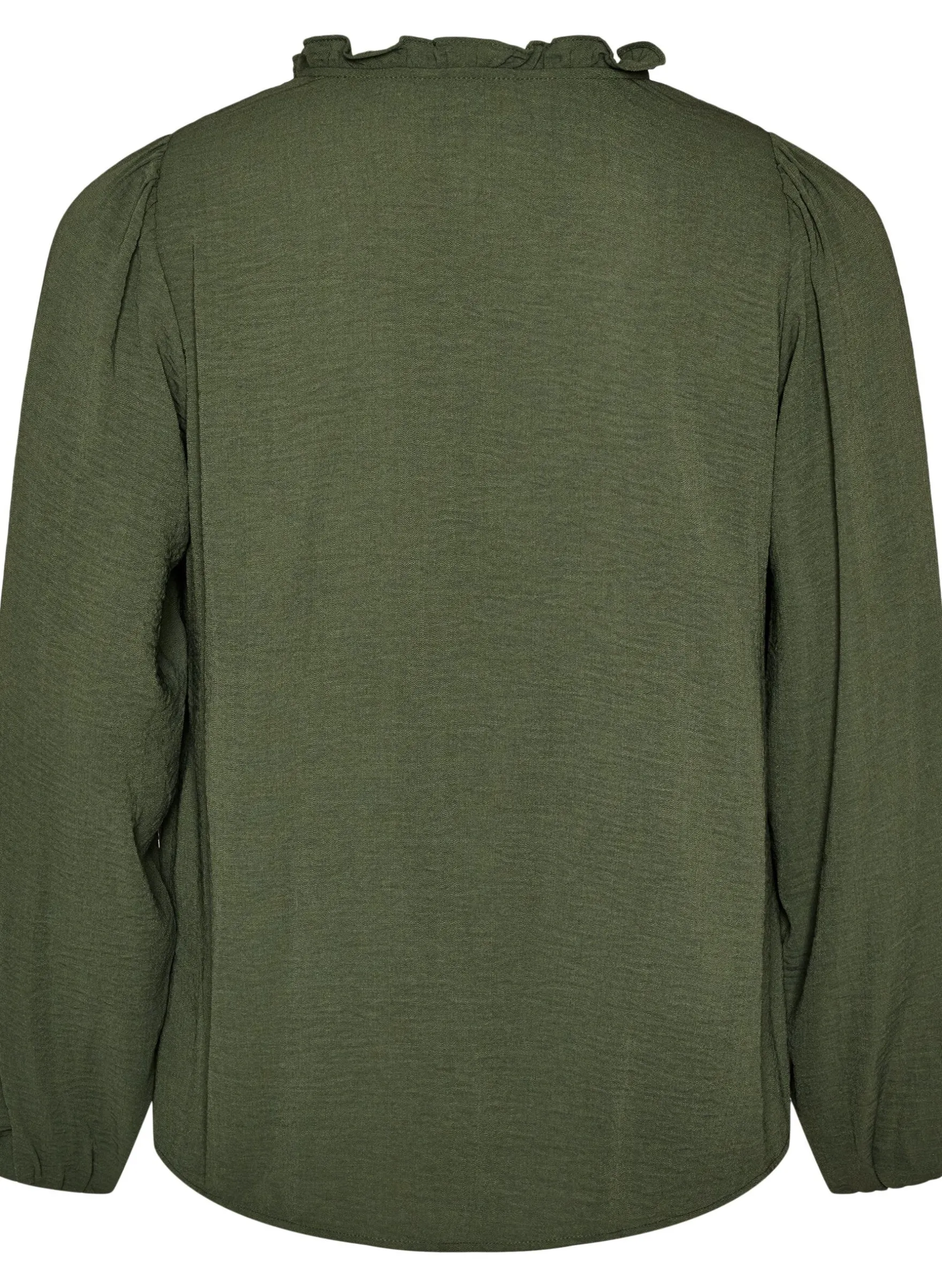 Bluse mit V-Ausschnitt und Häkelband