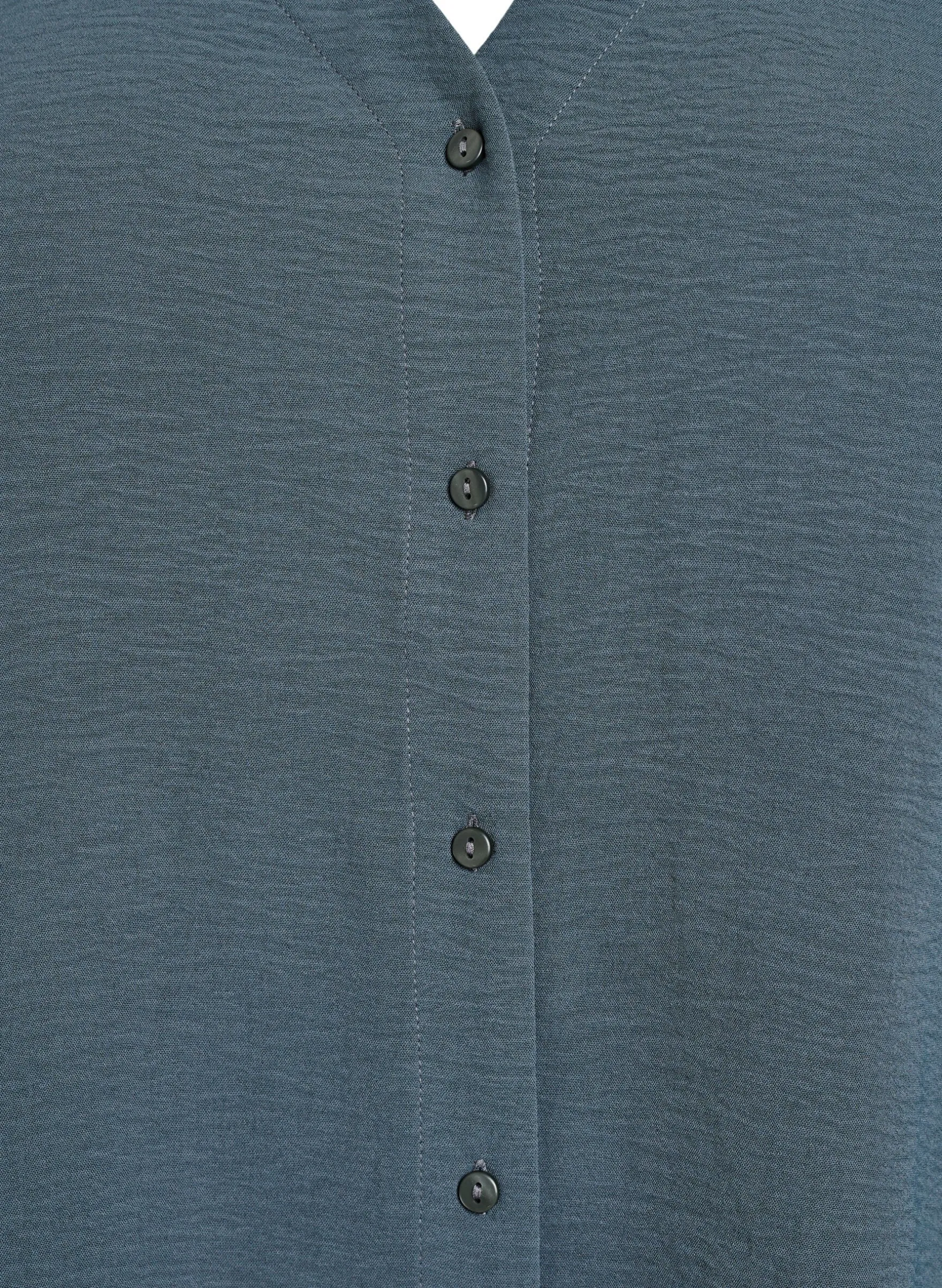 Bluse mit V-Ausschnitt und 3/4-Ärmeln