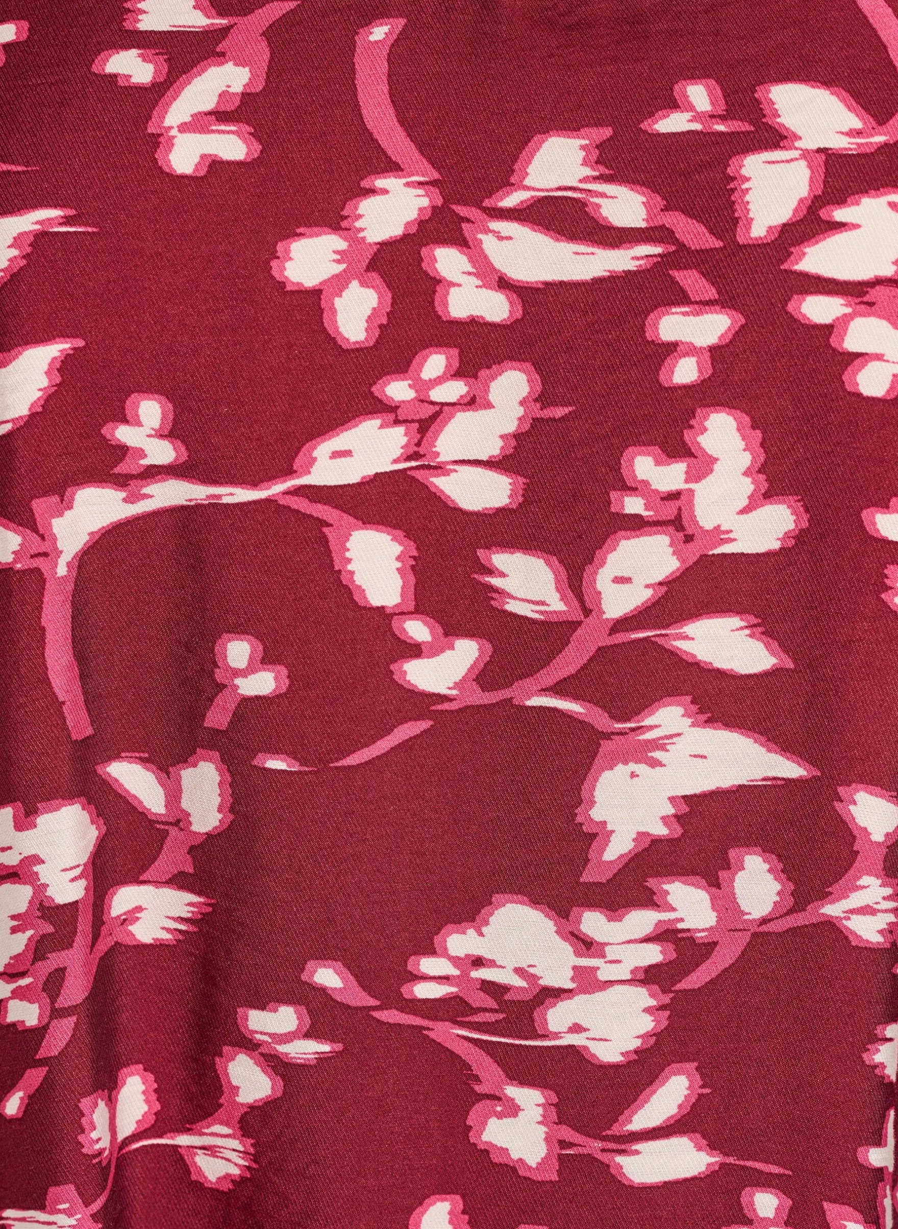 Bluse mit V-Ausschnitt und 3/4-Ärmeln
