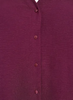 Bluse mit V-Ausschnitt und 3/4-Ärmeln