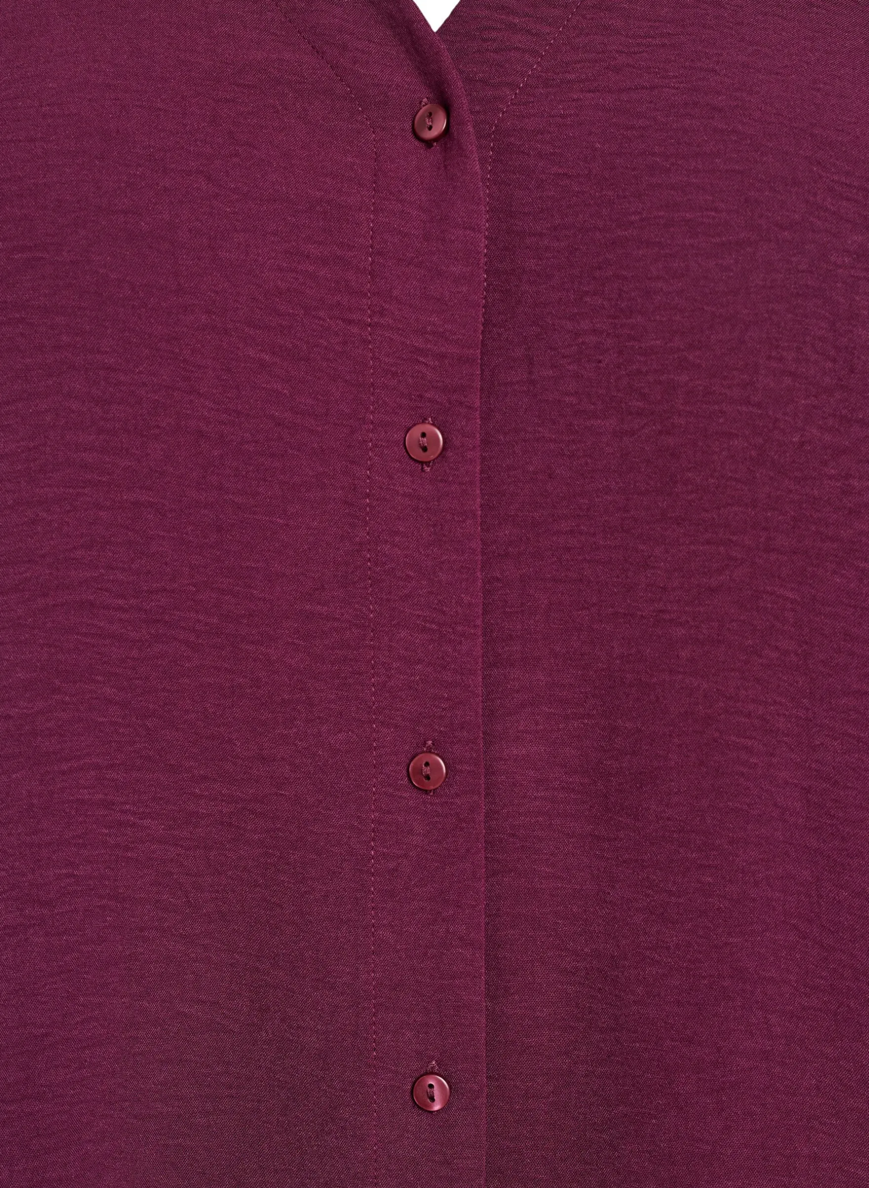 Bluse mit V-Ausschnitt und 3/4-Ärmeln