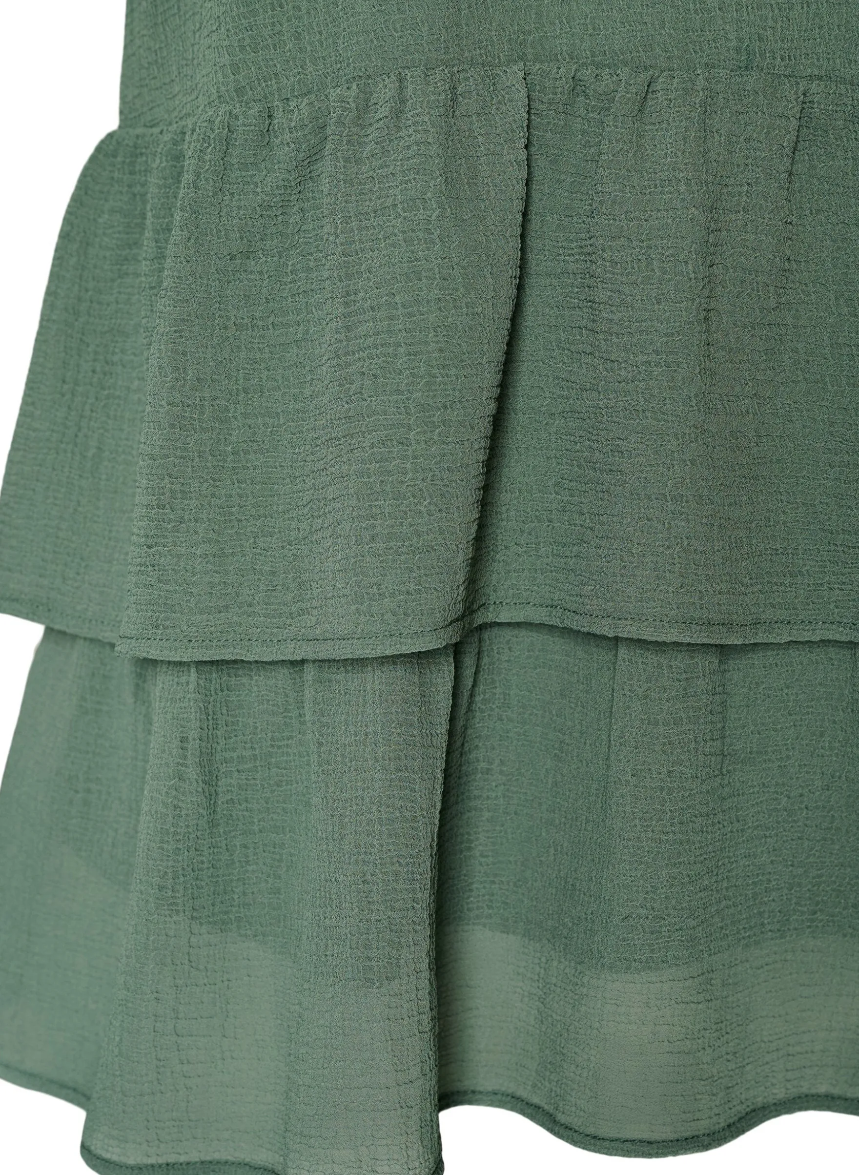 Bluse mit V-Ausschnitt und Rüschen