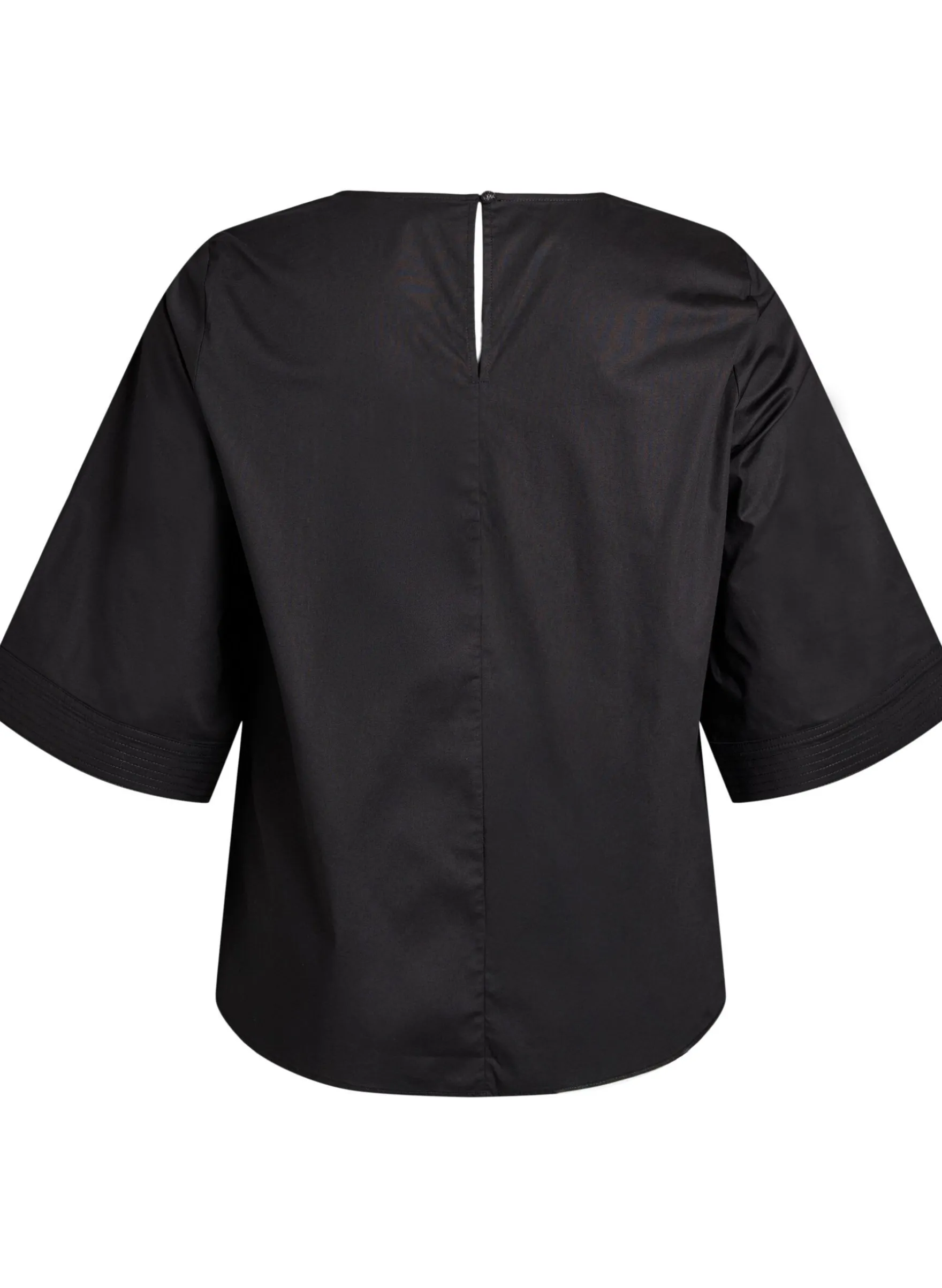 Bluse mit Ziernähten und 3/4-Ärmeln