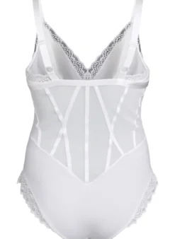 Body mit Spitzendetails und Schnürdetails