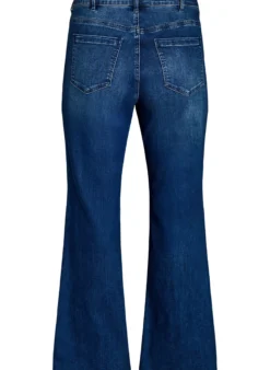 Bootcut-Jeans mit hoher Taille