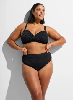 Brasilianischer Bikini-Slip aus strukturiertem Mesh