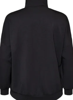 Cardigan aus Jersey mit Reißverschluss und hohem Kragen