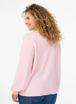 Cardigan aus weichem Strick mit goldfarbenen Knöpfen