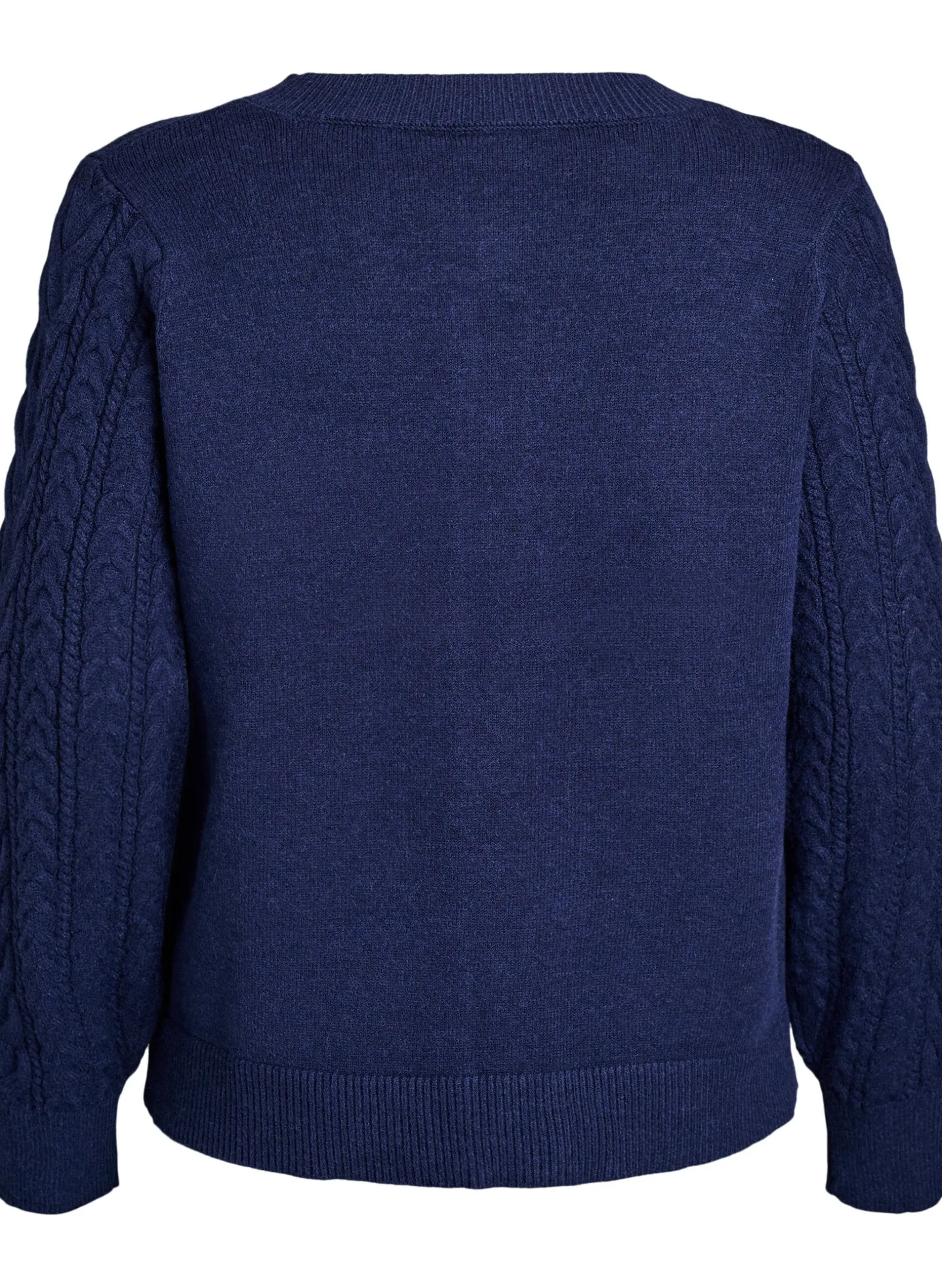 Cardigan mit Zopfmuster-Ärmeln