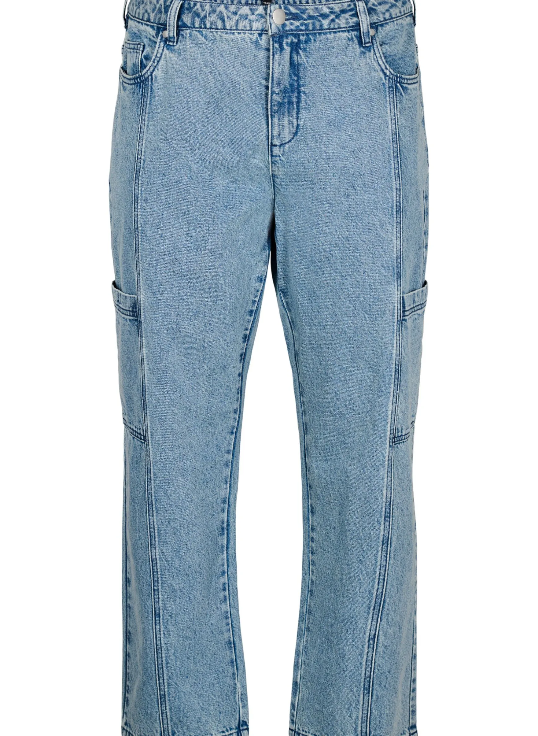 Cargojeans mit hoher Taille