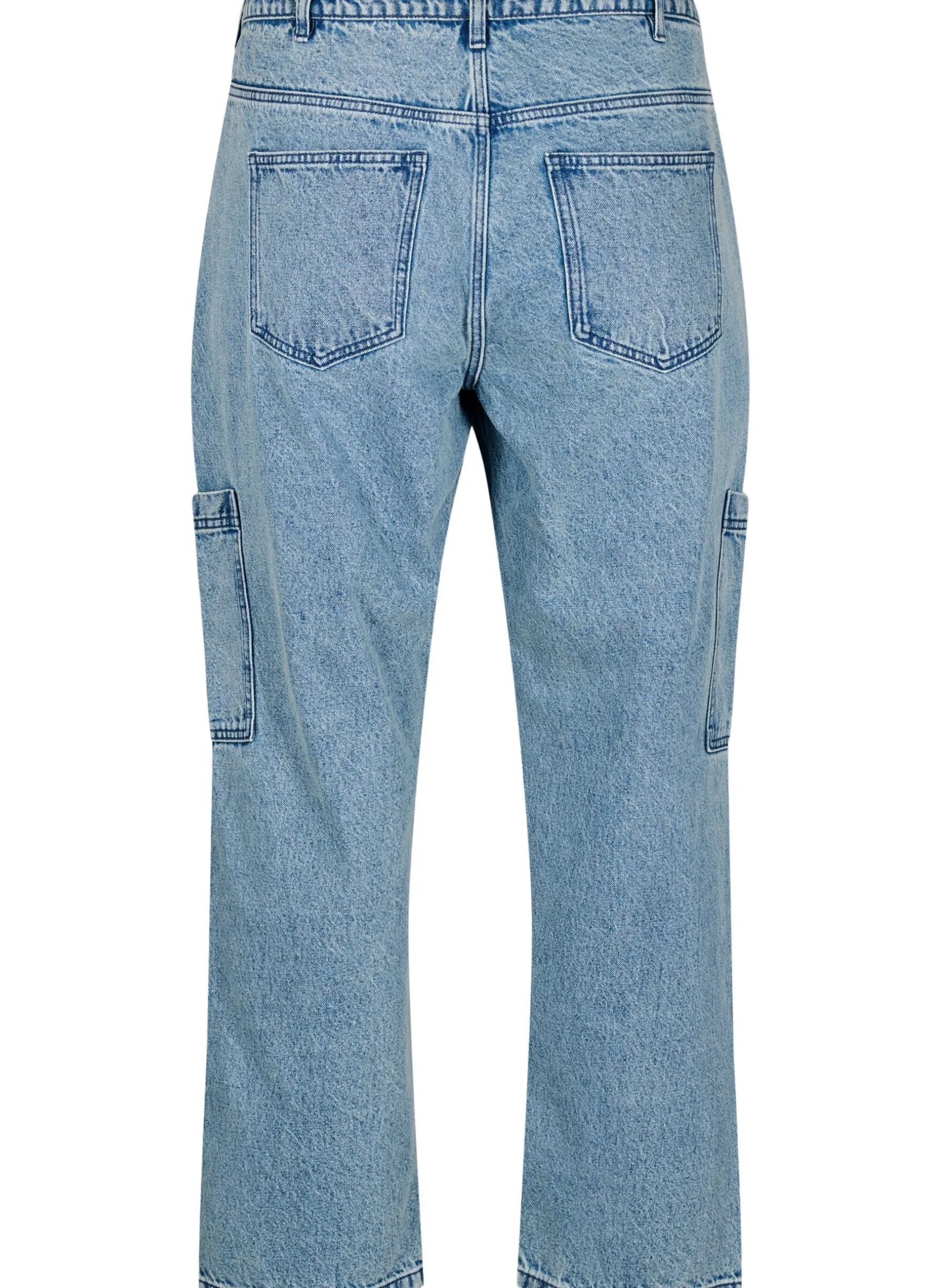 Cargojeans mit hoher Taille