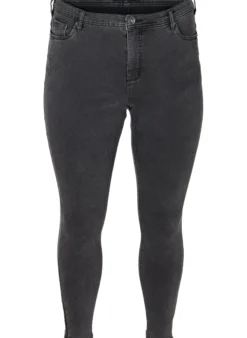 Cropped Amy Jeans mit Reißverschluss