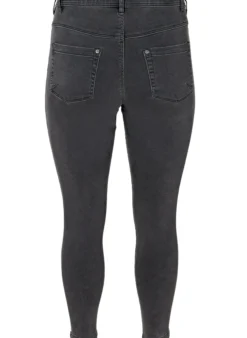 Cropped Amy Jeans mit Reißverschluss