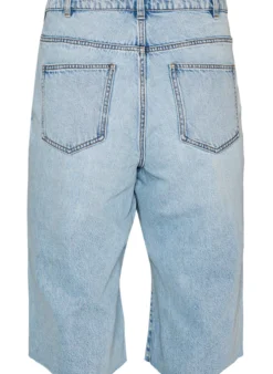 Cropped Jeans mit abgenutzter Optik und offenen Kanten