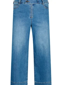 Cropped Jeans mit breitem Bein