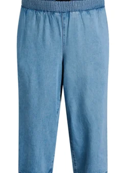 Culotte aus Lyocell mit weitem Bein in Jeans-Optik