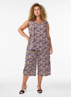 Culotte-Hose mit Print