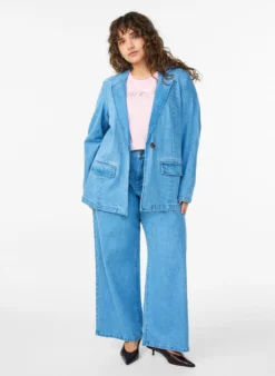 Denimblazer mit Taschen