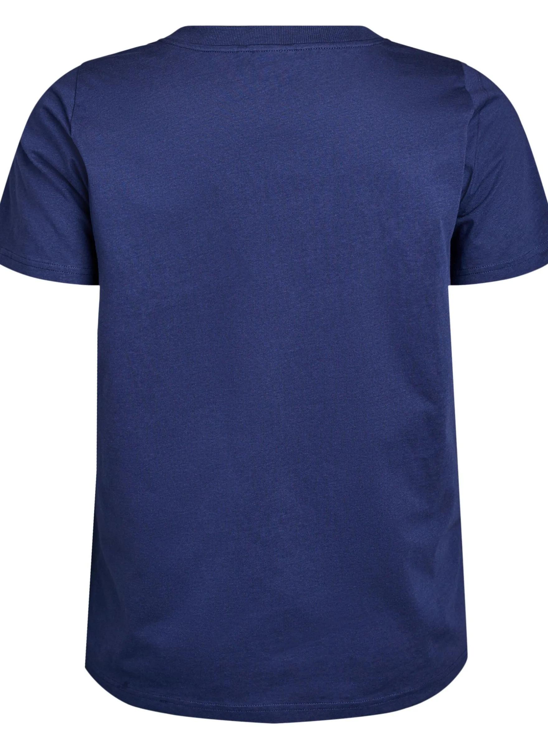 Einfaches T-Shirt aus Baumwolle mit V-Ausschnitt.