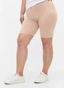Einfarbige Basic Radlershorts
