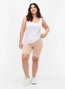 Einfarbige Basic Radlershorts