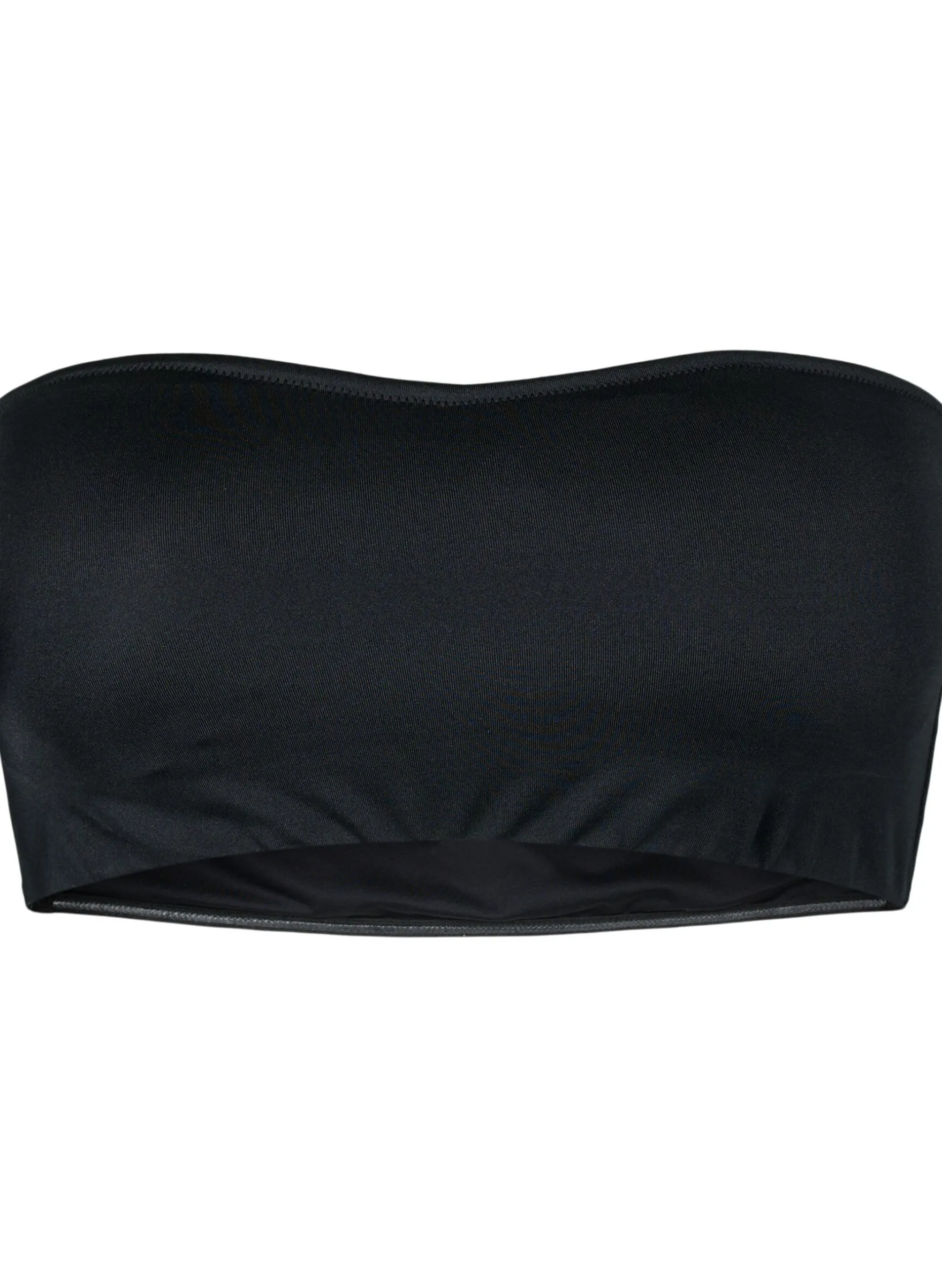 Einfarbiges Bandeau-Bikinioberteil