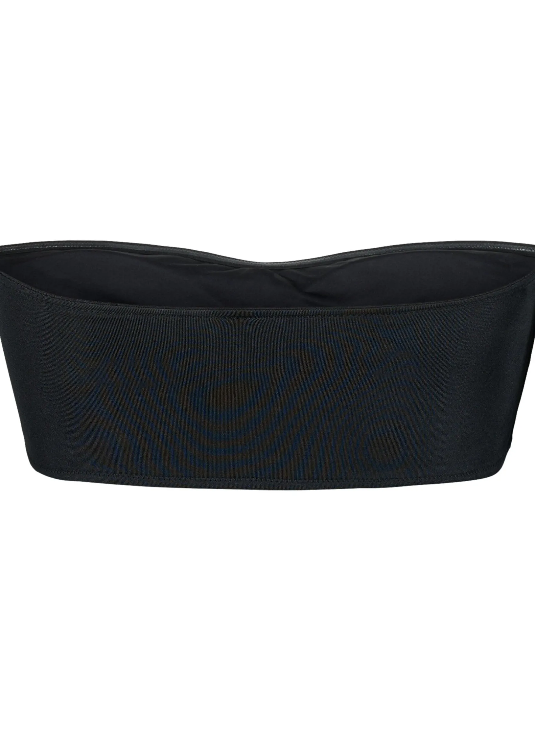 Einfarbiges Bandeau-Bikinioberteil