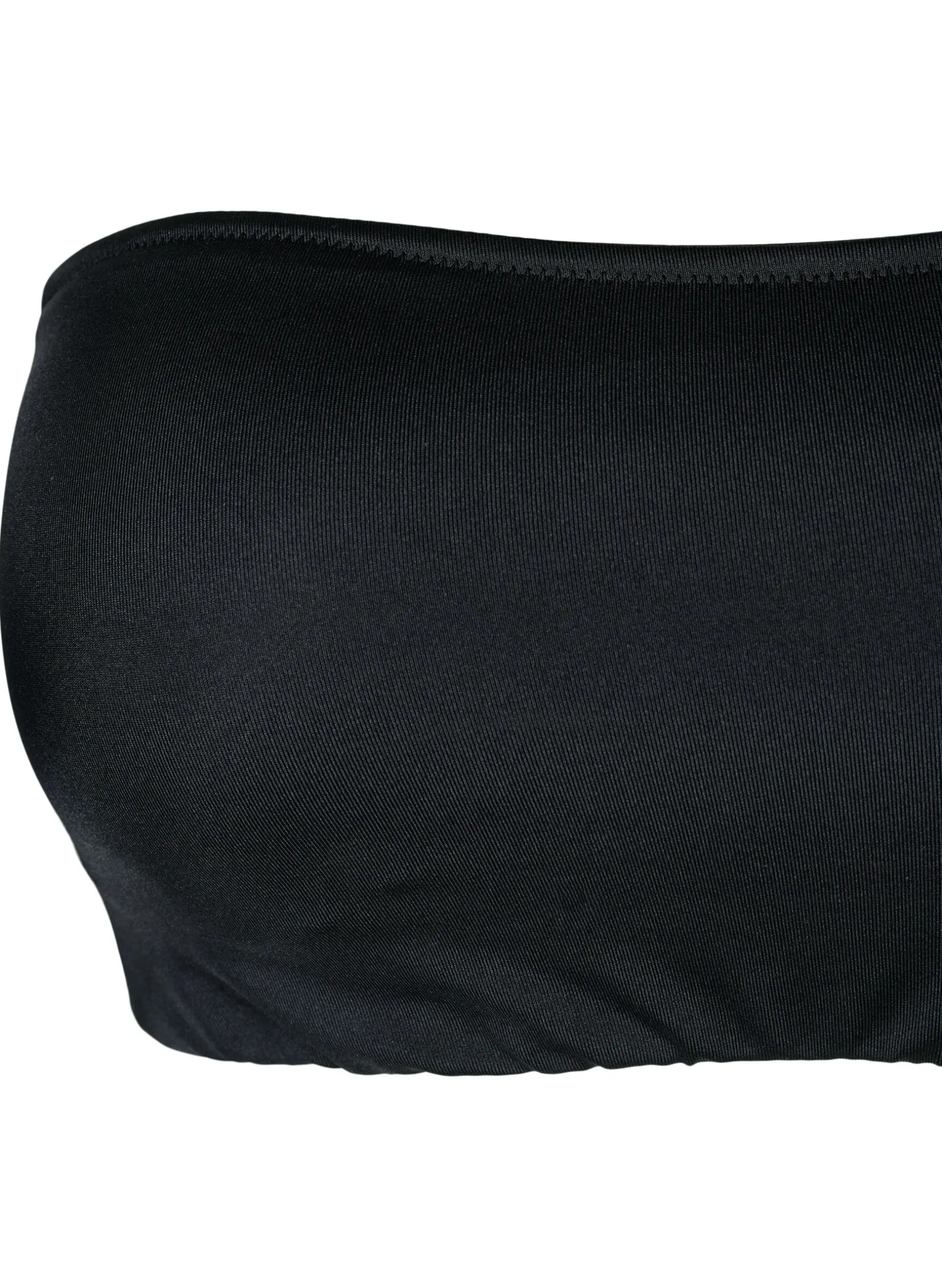 Einfarbiges Bandeau-Bikinioberteil