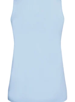 Einfarbiges Basic Top aus Baumwolle