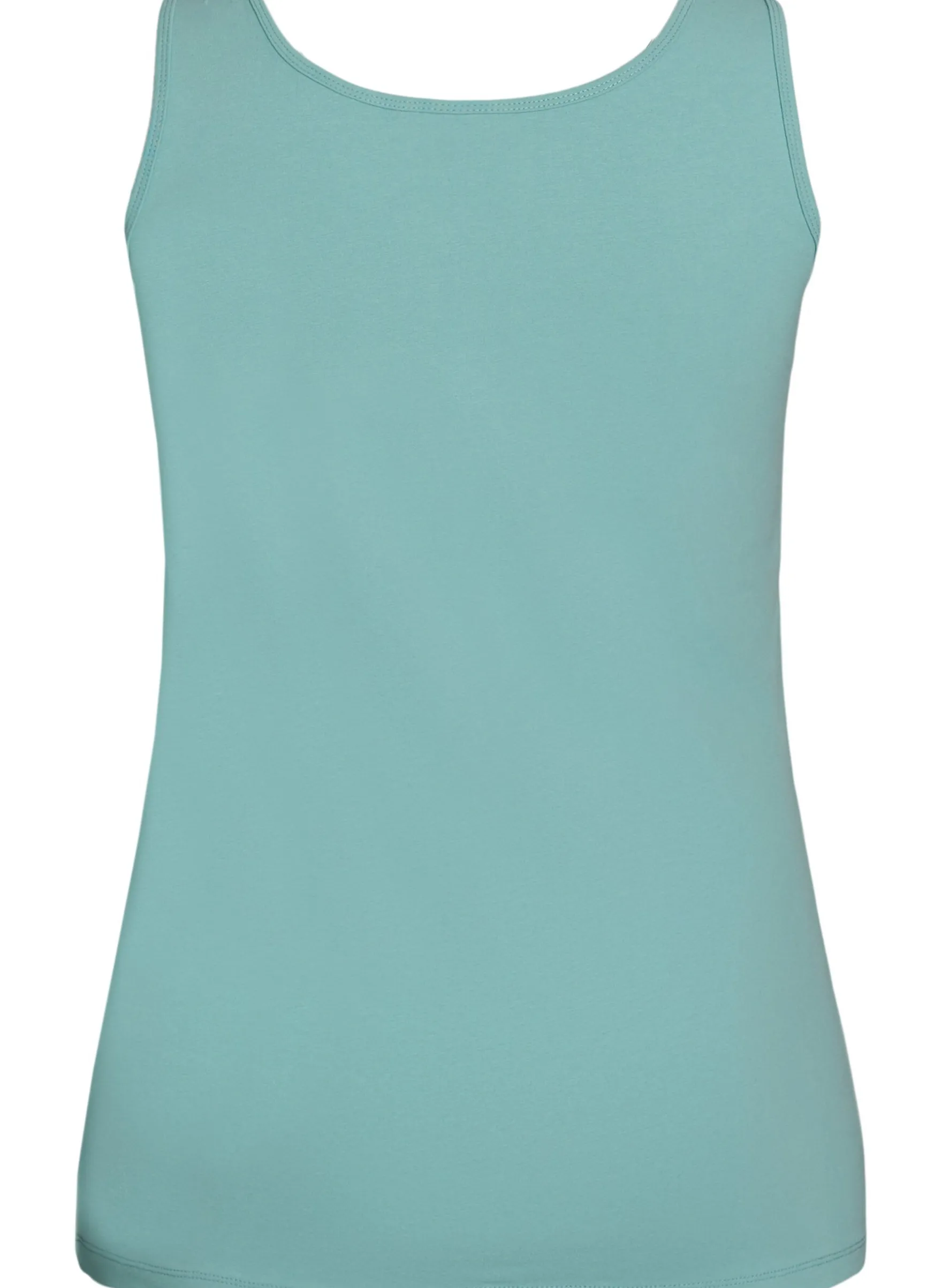 Einfarbiges Basic Top aus Baumwolle