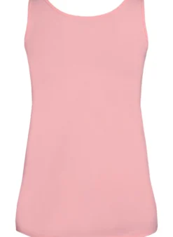 Einfarbiges Basic Top aus Baumwolle