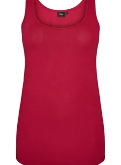 Einfarbiges Basic Top aus Baumwolle
