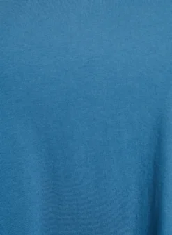 Einfarbiges Basic-T-Shirt aus Baumwolle