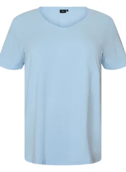 Einfarbiges basic T-Shirt aus Baumwolle