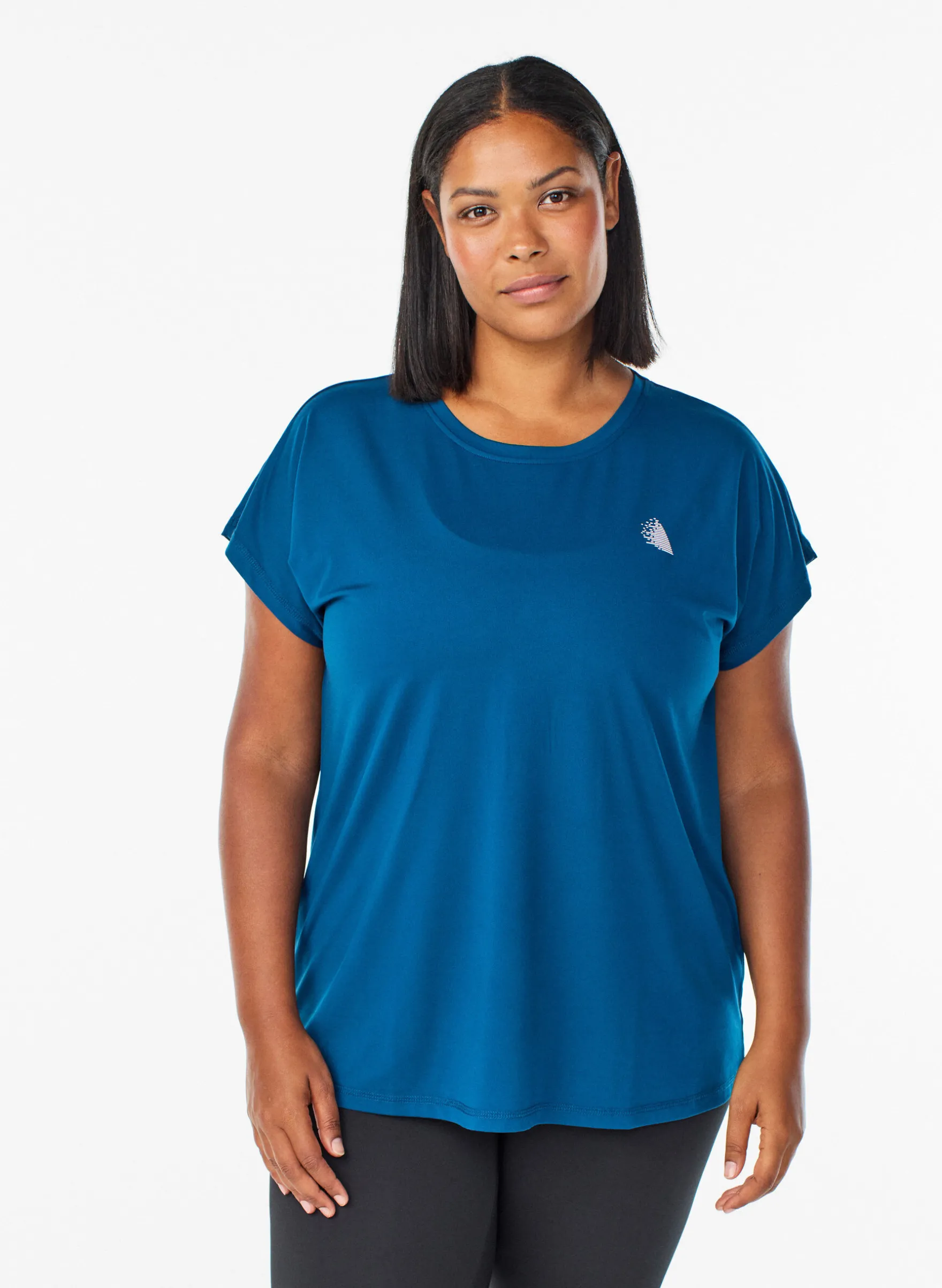 Einfarbiges Trainings-T-Shirt