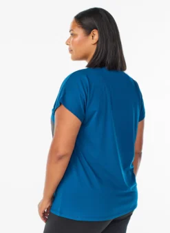 Einfarbiges Trainings-T-Shirt