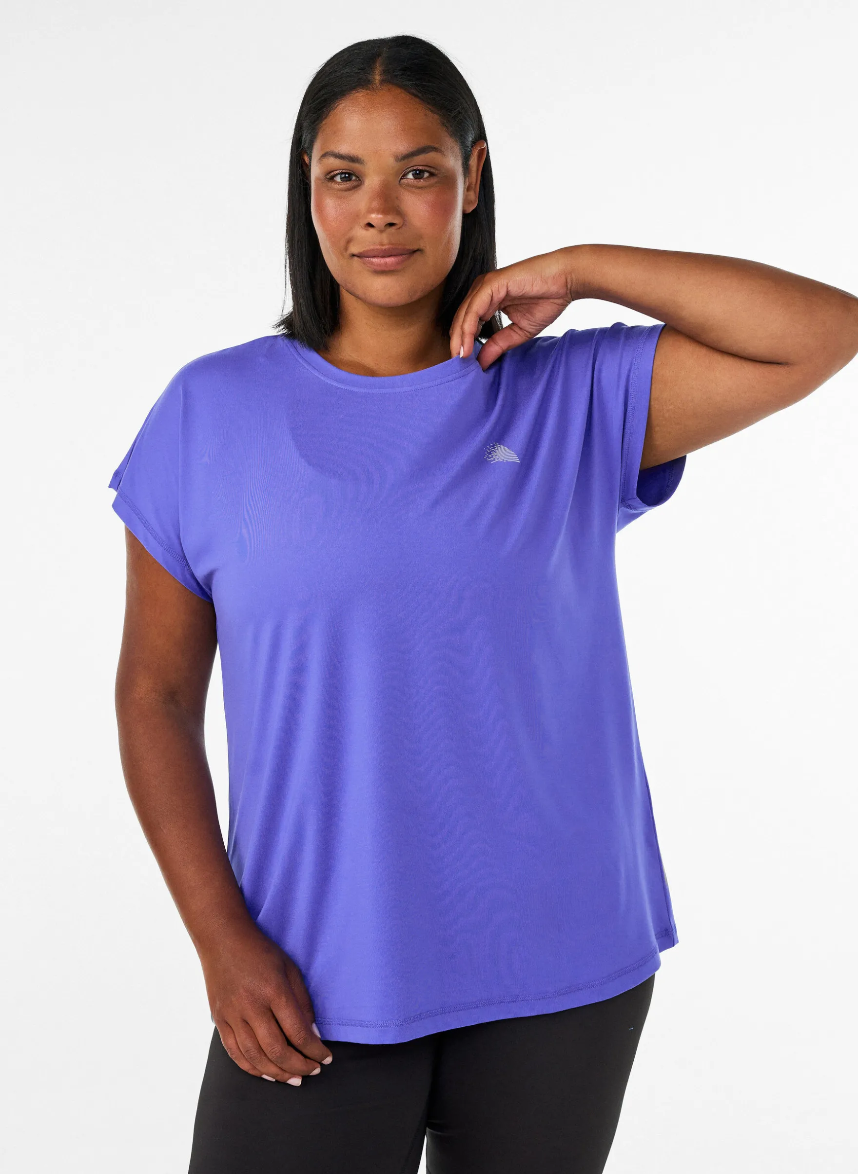 Einfarbiges Trainings-T-Shirt