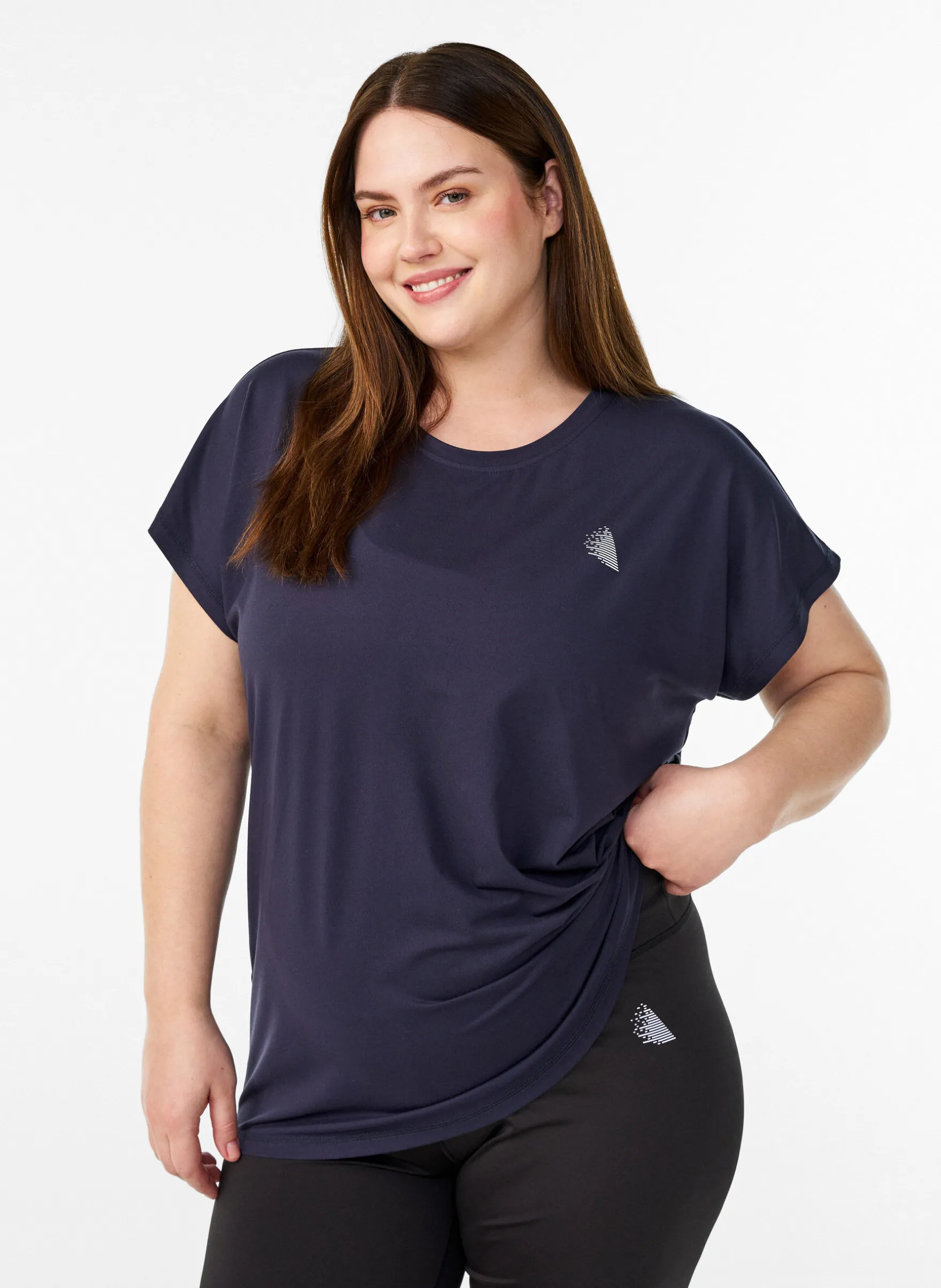 Einfarbiges Trainings-T-Shirt