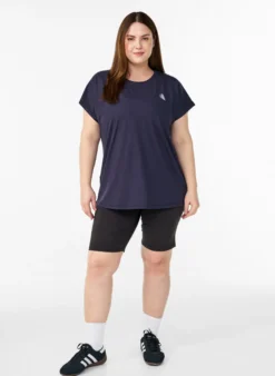 Einfarbiges Trainings-T-Shirt