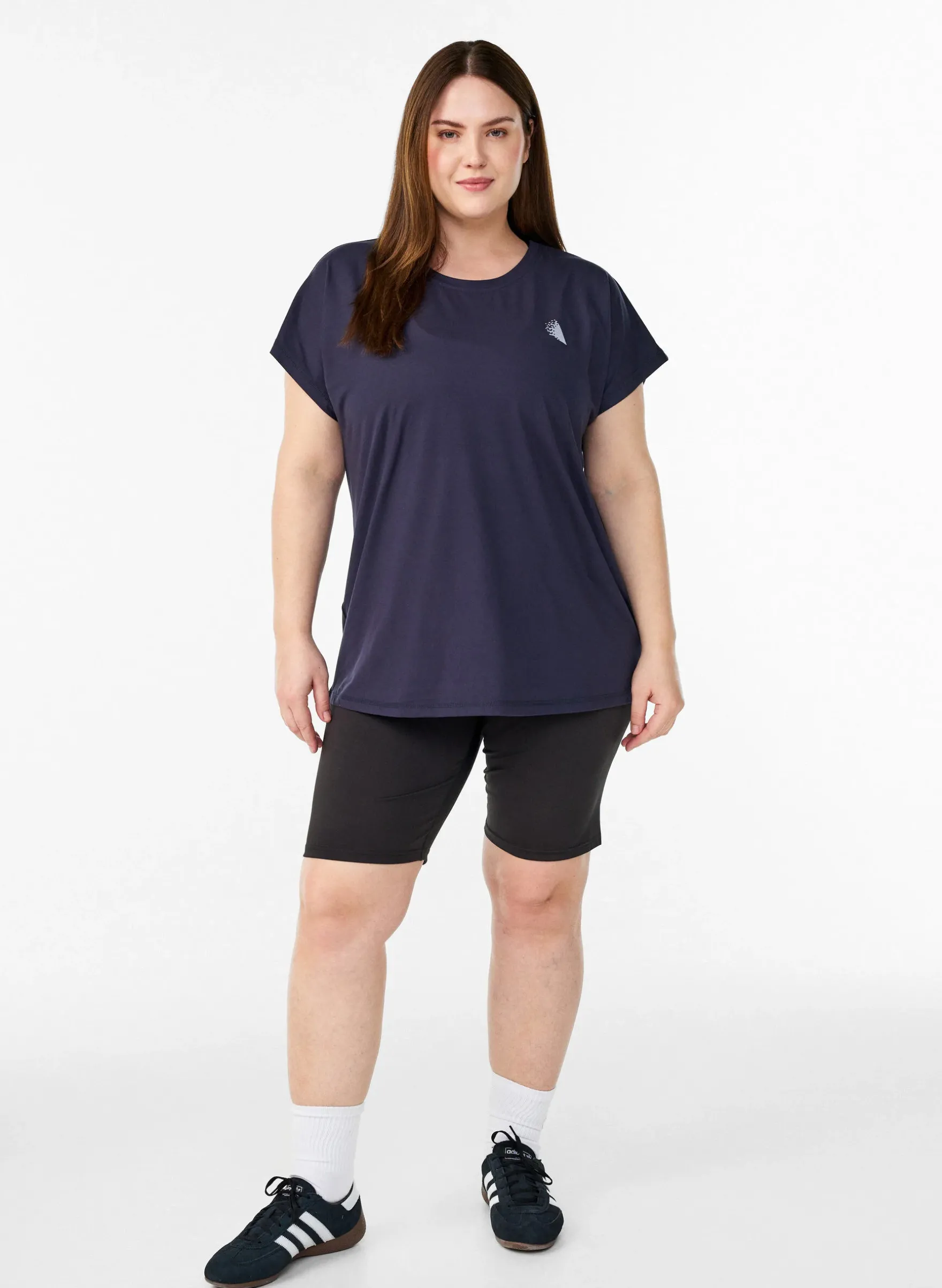 Einfarbiges Trainings-T-Shirt
