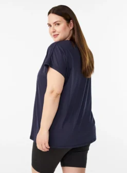 Einfarbiges Trainings-T-Shirt