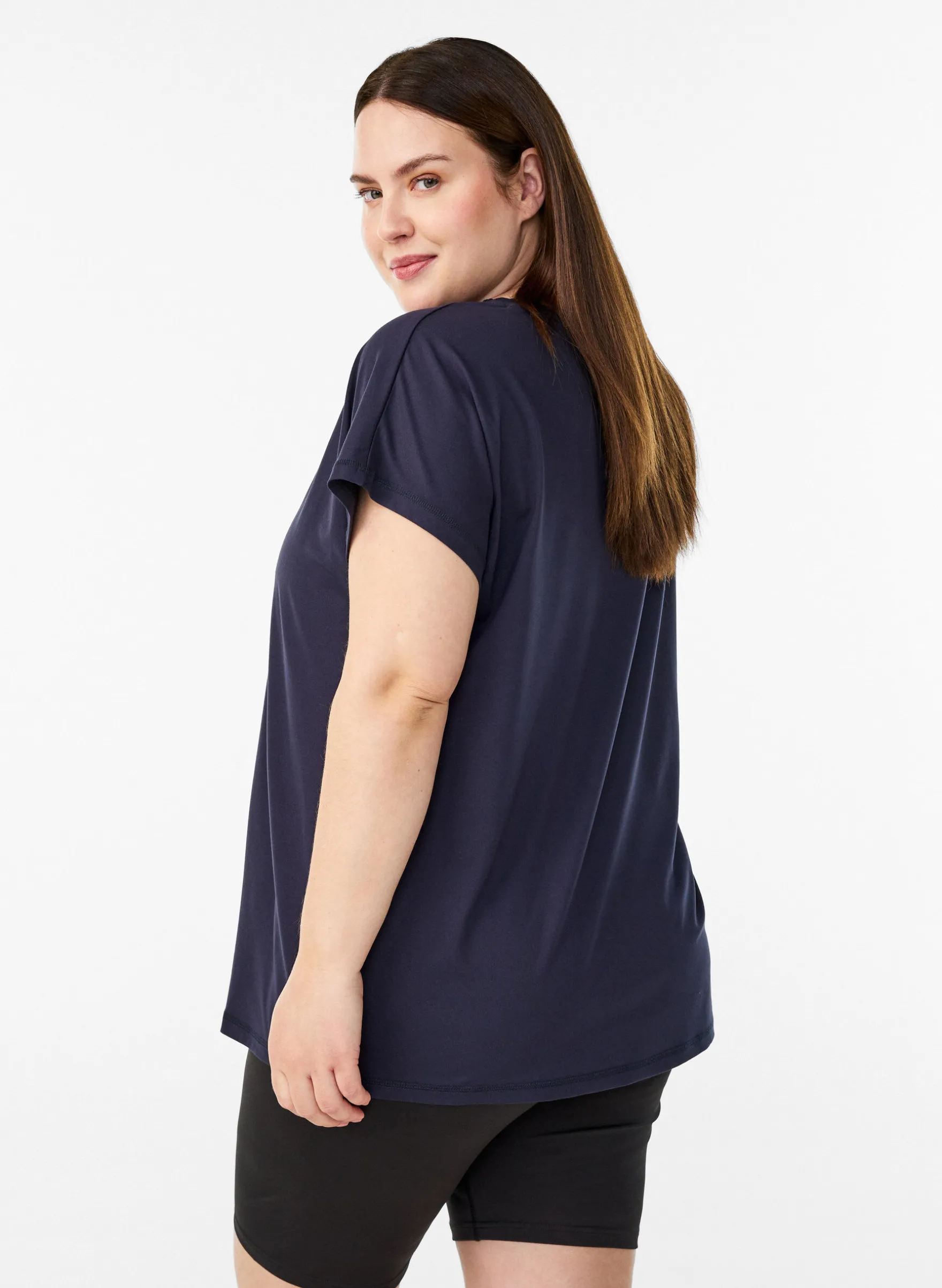 Einfarbiges Trainings-T-Shirt
