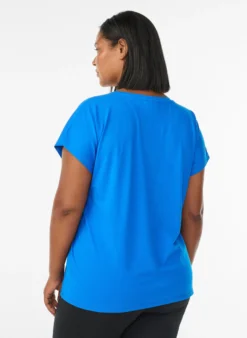 Einfarbiges Trainings-T-Shirt