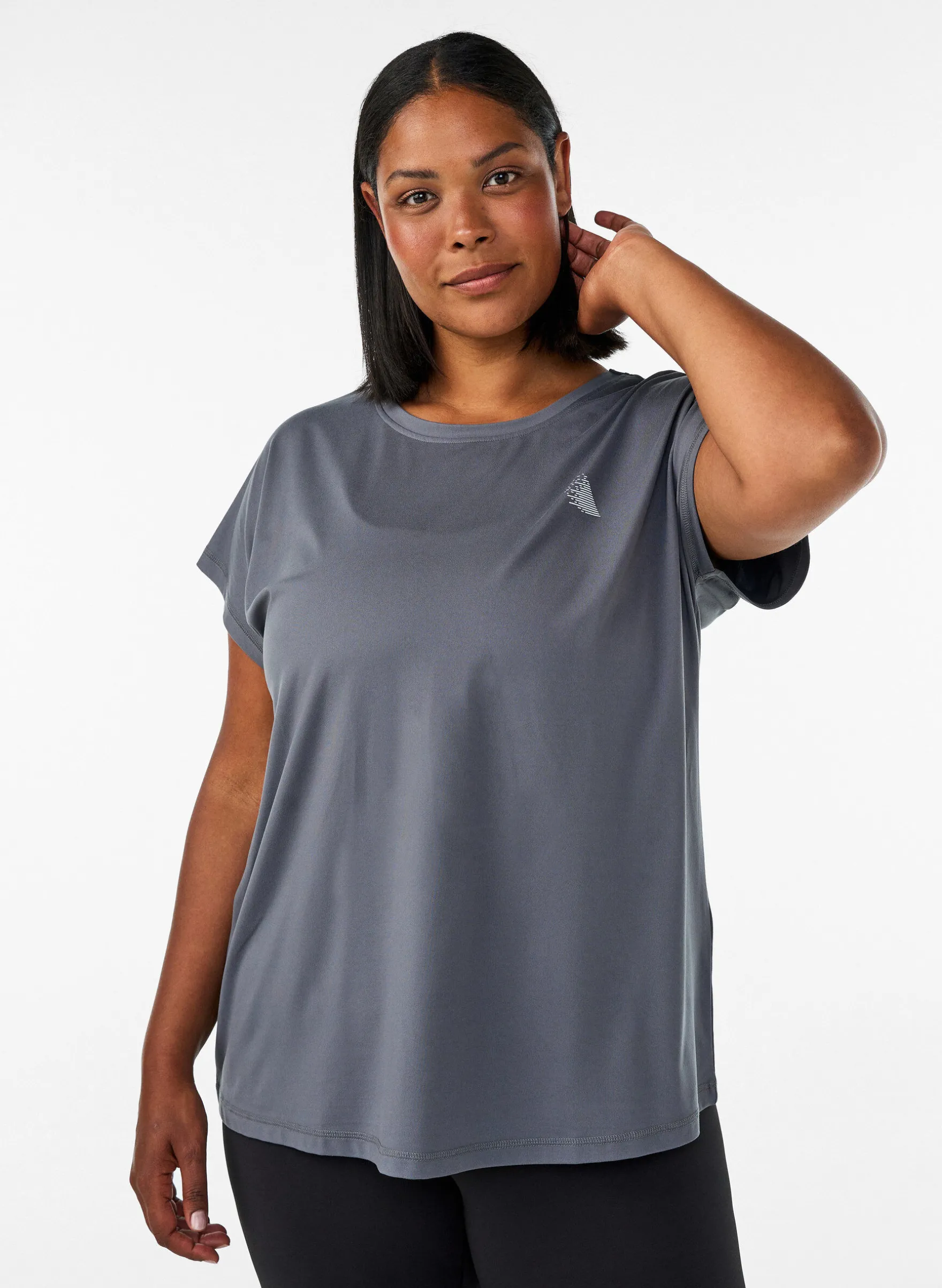 Einfarbiges Trainings-T-Shirt
