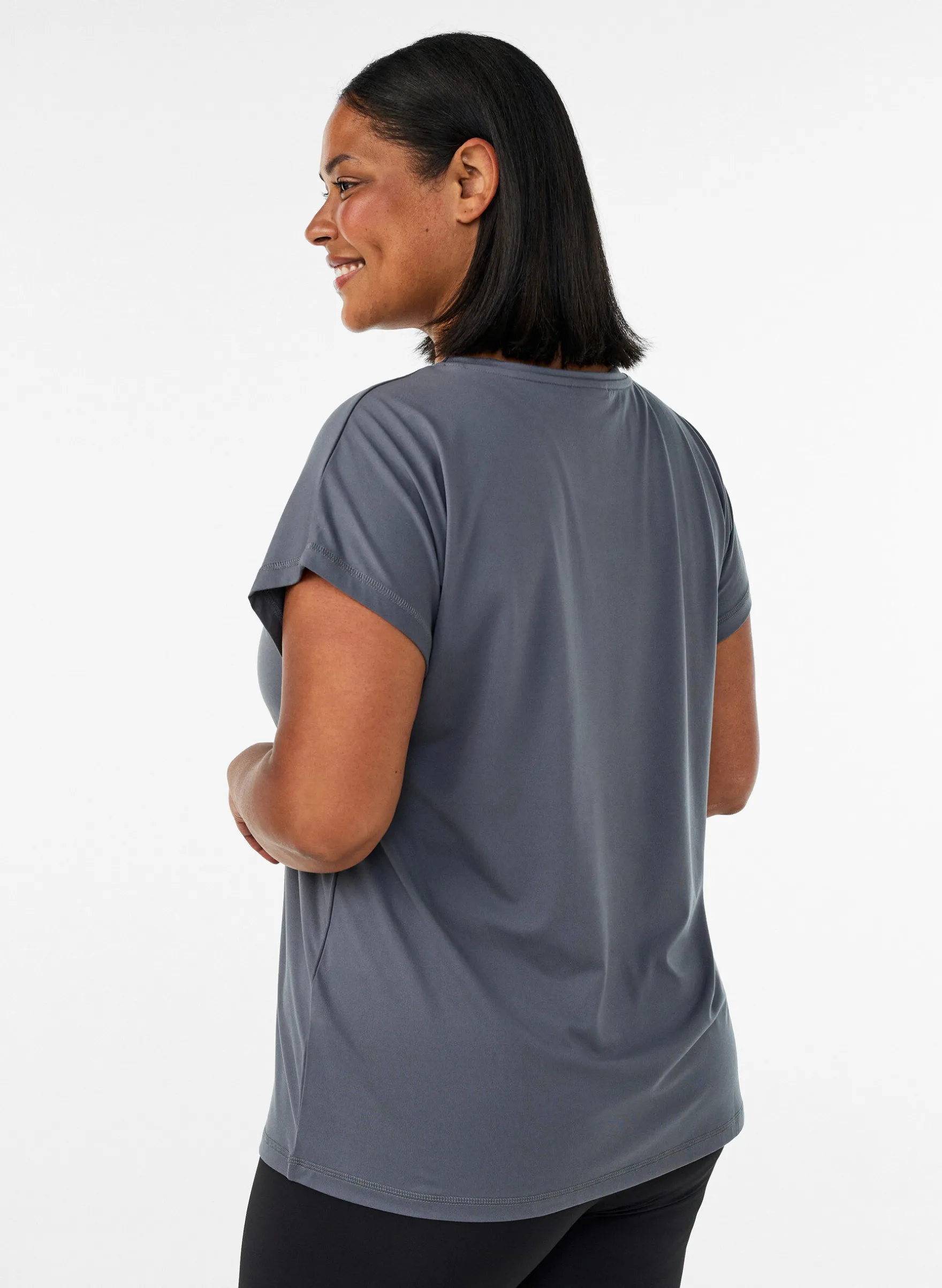 Einfarbiges Trainings-T-Shirt