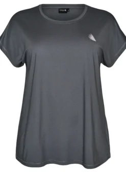 Einfarbiges Trainings-T-Shirt
