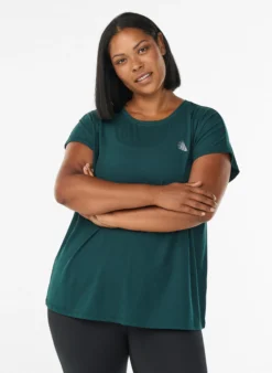 Einfarbiges Trainings-T-Shirt