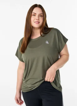 Einfarbiges Trainings-T-Shirt