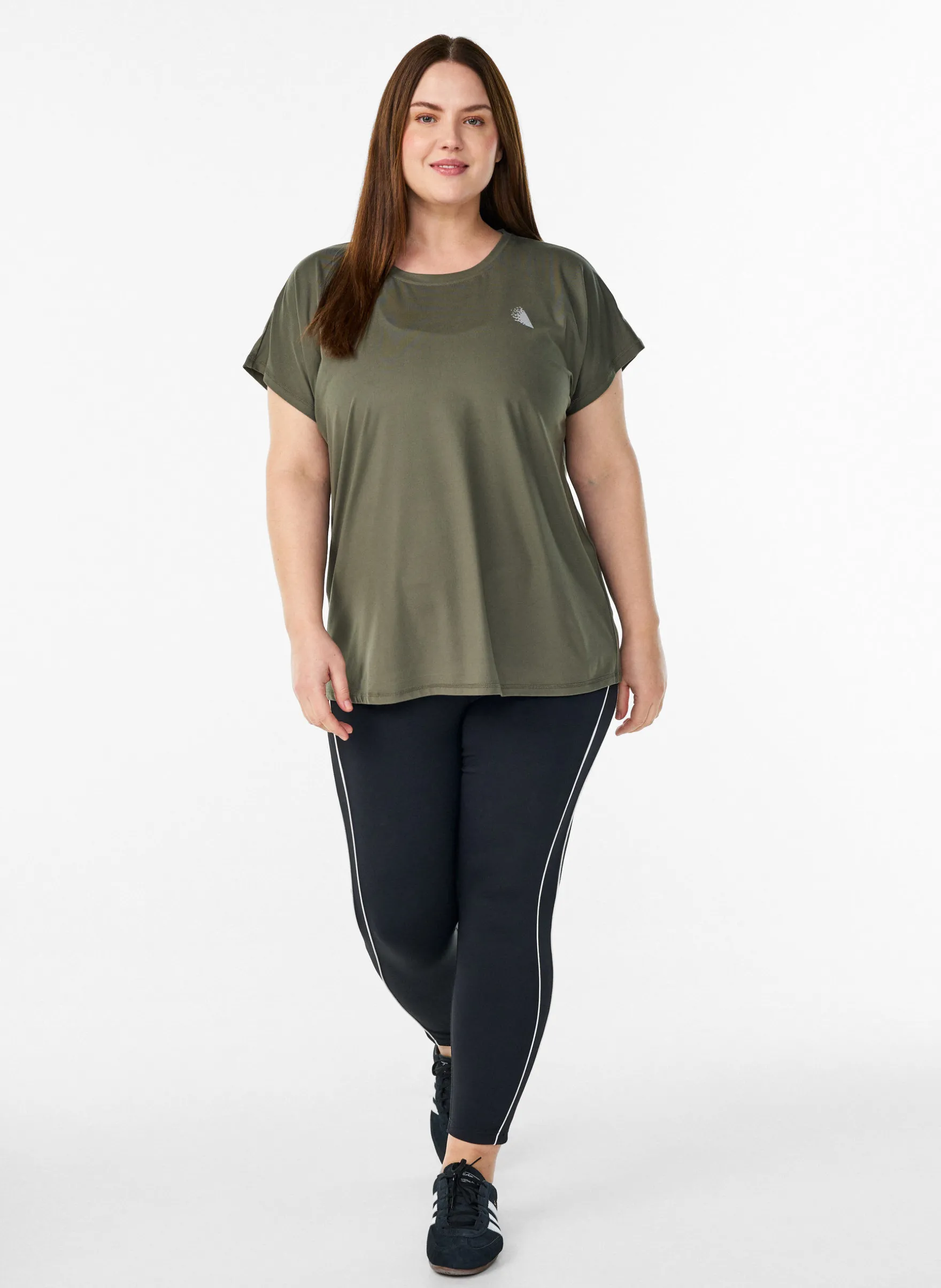 Einfarbiges Trainings-T-Shirt